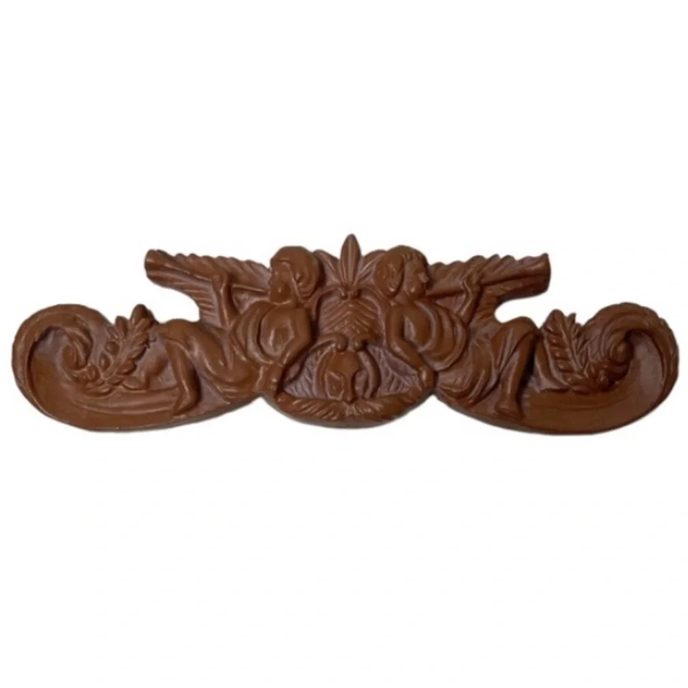 Vintage Angels Cherub Ornate Victorian Carved Resin Art Handcrafted Ornaments